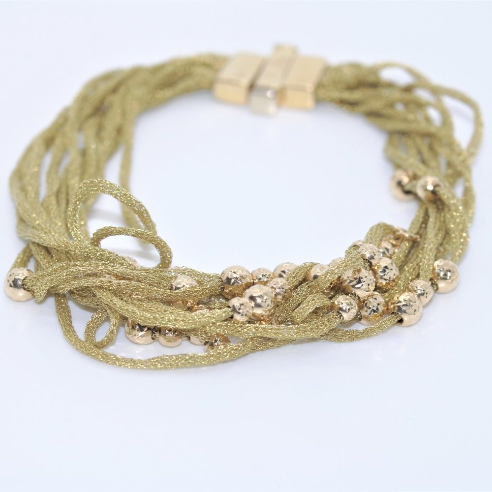 14K Beaded Bracelet